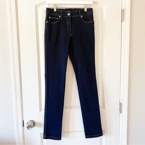 ESCADA Mid Rise Dark Wash Slim Fit Jeans Size 8